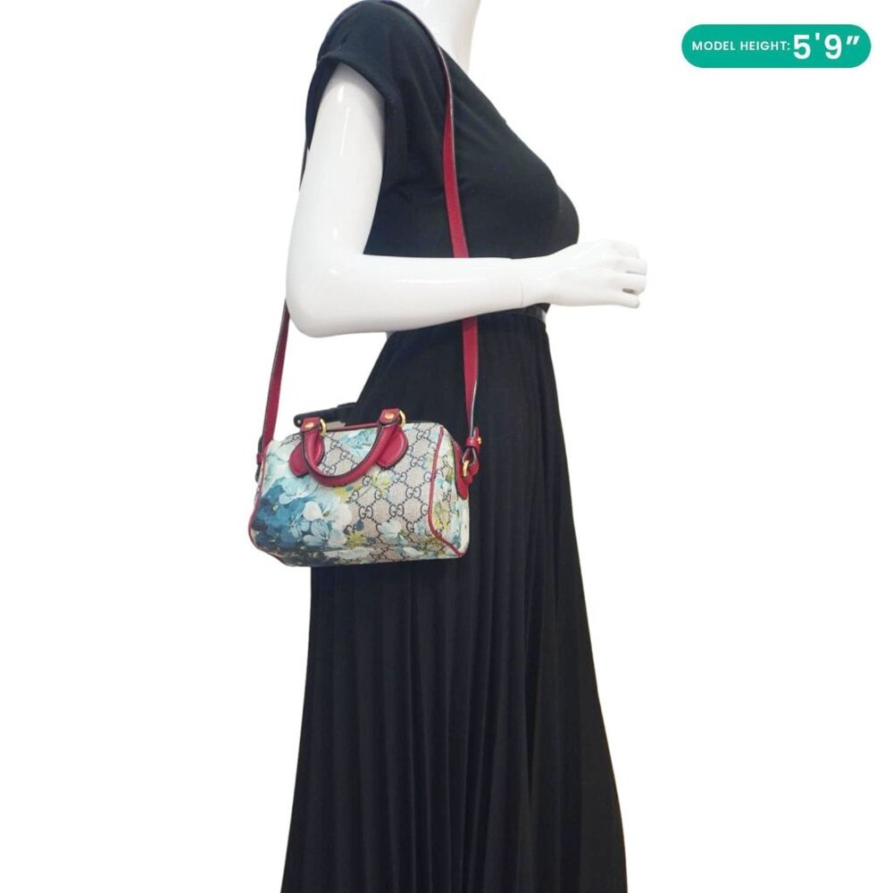 Gucci  Mini Blooms GG Supreme Canvas Top Handle Crossbody Bag Multicolor 546312 - Picture 2 of 16